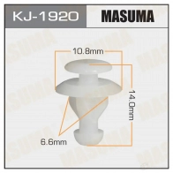 Клипса пластиковая MASUMA KJ-1920 P 5XME0F 1422886302