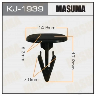 Клипса пластиковая MASUMA 1422886256 ZWM NJ4 KJ-1939