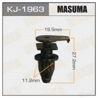 Клипса пластиковая MASUMA 1422887145 KJ-1963 J 4NBV