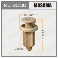 Клипса пластиковая MASUMA KJ-2006 TNH BO8 1422886210