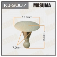 Клипса пластиковая MASUMA 1422886209 MNN JB KJ-2007