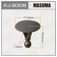Клипса пластиковая MASUMA KJ-2008 1422886208 IJVS D