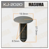 Клипса пластиковая MASUMA 4GK NV KJ-2020 1422890021