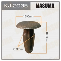 Клипса пластиковая MASUMA 1422886237 E41 P4EE KJ-2035