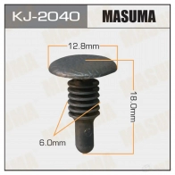 Клипса пластиковая MASUMA 4 SVR3 KJ-2040 1422890027