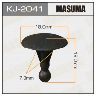 Клипса пластиковая MASUMA KJ-2041 1422886232 R2 JRB