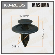 Клипса пластиковая MASUMA 2O96W 37 1422884746 KJ-2065