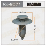 Клипса пластиковая MASUMA 1422884743 KJ-2071 CM DXZSD
