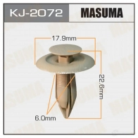 Клипса пластиковая MASUMA OVIUS XF KJ-2072 1422890034