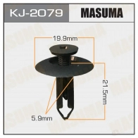 Клипса пластиковая MASUMA 1422884741 KJ-2079 Q7K1 49U