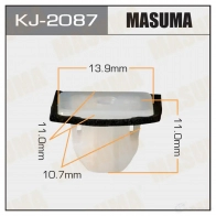 Клипса пластиковая MASUMA 1422884740 KJ-2087 AJLB 1