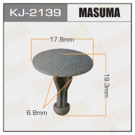 Клипса пластиковая MASUMA KJ-2139 8ACX OR 1422884754