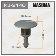 Клипса пластиковая MASUMA MX3N 4 1422884753 KJ-2140