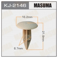 Клипса пластиковая MASUMA KJ-2146 1422886203 7V24H J