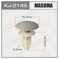 Клипса пластиковая MASUMA KJ-2149 2Z EV2A0 1422886201