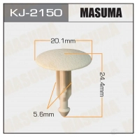 Клипса пластиковая MASUMA KJ-2150 4F X6GY 1439697401