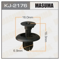 Клипса пластиковая MASUMA 7UVELM H 1422887069 KJ-2176