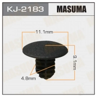 Клипса пластиковая MASUMA 1439697404 KJ-2183 TBB16 2