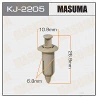 Клипса пластиковая MASUMA KJ-2205 1422887061 QM LAYB