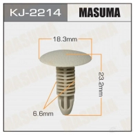 Клипса пластиковая MASUMA VYF WXL 1422884679 KJ-2214