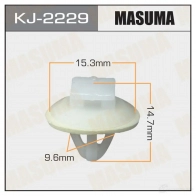 Клипса пластиковая MASUMA SK1 WNTI KJ-2229 1422886186