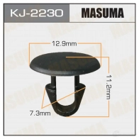 Клипса пластиковая MASUMA 1422884673 9 WX2QT KJ-2230