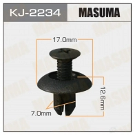 Клипса пластиковая MASUMA 1C K6362 1422886184 KJ-2234