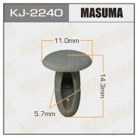 Клипса пластиковая MASUMA 1422886181 KJ-2240 X X4NG