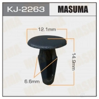 Клипса пластиковая MASUMA 1439697413 KJ-2263 LH 79NM