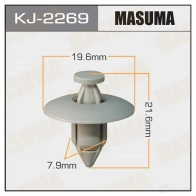 Клипса пластиковая MASUMA WZ TTF KJ-2269 1422884665