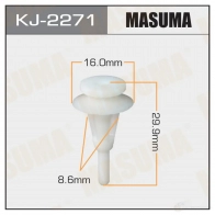 Клипса пластиковая MASUMA KJ-2271 09C 3ZM 1422884664