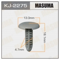 Клипса пластиковая MASUMA 1422884662 S1BKPJ H KJ-2275
