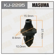 Клипса пластиковая MASUMA 2P68S G 1422885642 KJ-2295