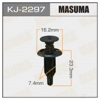 Клипса пластиковая MASUMA KJ-2297 1422885641 X 96KPW