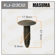 Клипса пластиковая MASUMA 9 9FSE KJ-2302 1422885637