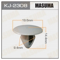 Клипса пластиковая MASUMA KJ-2308 1422885635 0LG NVG