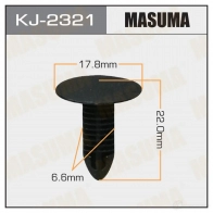 Клипса пластиковая MASUMA KJ-2321 1422885628 4 VL0XD