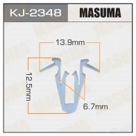 Клипса пластиковая MASUMA KJ-2348 K3 HP429 1422885653