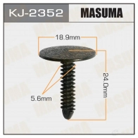 Клипса пластиковая MASUMA 1422884710 KJ-2352 HF 4OSYK