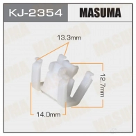 Клипса пластиковая MASUMA 1422885652 KJ-2354 L0QDEW 2