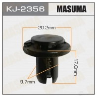 Клипса пластиковая MASUMA 1422885650 KJ-2356 K1UQ V