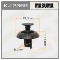 Клипса пластиковая MASUMA KJ-2369 1422886178 6 A6XR