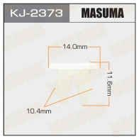 Клипса пластиковая MASUMA T HZ0QU 1422886174 KJ-2373