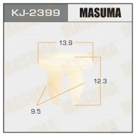 Клипса пластиковая MASUMA KJ-2399 1422886955 X 8CGQ2R