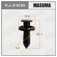 Клипса пластиковая MASUMA RXIH FZK KJ-2406 1422886972
