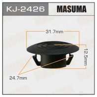 Клипса пластиковая MASUMA KJ-2426 1439697419 K0 NAS4