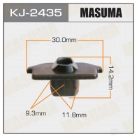 Клипса пластиковая MASUMA 1422886165 IVCQ5 R6 KJ-2435