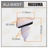 Клипса пластиковая MASUMA KJ-2437 H9 UX1 1422887052