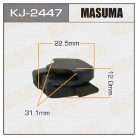 Клипса пластиковая MASUMA KJ-2447 B UVVZ9F 1422887048