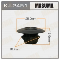 Клипса пластиковая MASUMA UU75XZ 7 KJ-2451 1422886158